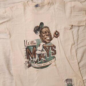 Vtg Willie Mays San Francisco Giants Cooperstown Collection Shirt - Size Medium